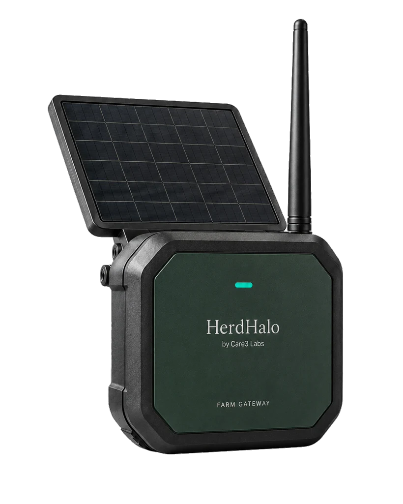 HerdHalo farm gateway with solar backup